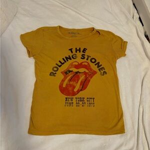 Medium yellow Rolling Stones t shirt